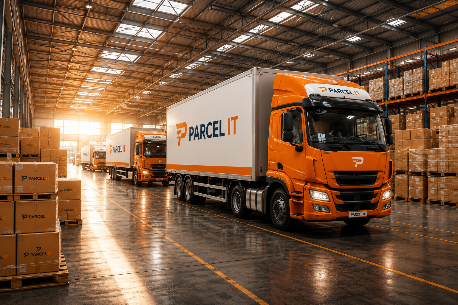 Express Distribution Surface B2B Logistics Operations Truck